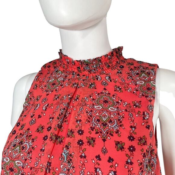 Speechless Mandala Boho Sleeveless Shift Dress Orange Medium - Picture 3 of 8